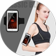 Running arm bag for men and women, outdoor fitness equipment, sports mobile phone armband, 6.5-inch arm sleeve, sports wrist bag