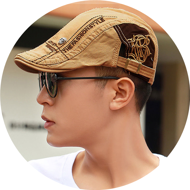 New men's and women's fashionable berets for spring, summer, autumn and winter, sun visors, forward caps, Korean style peaked caps, sun protection hats