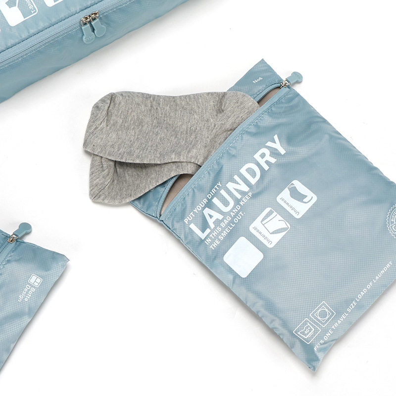 Liner - clothes packaging bag carry - on travel small socks to tie up bags and clothes zipper ultra - thin packing bag 3 sets