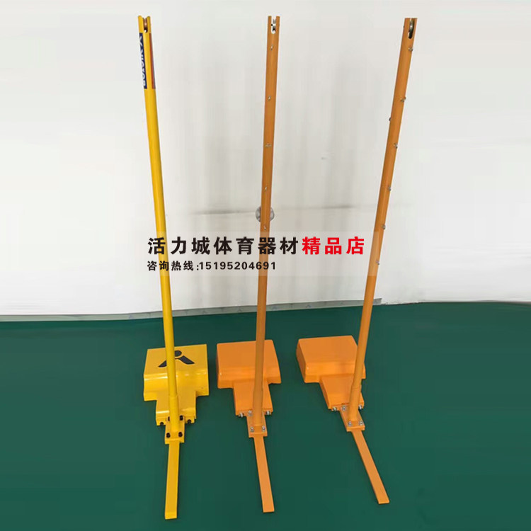 Outdoor mobile badminton cast iron grid Badminton pillar cast iron competition standard badminton column