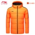 Li Ning cotton phù hợp với nam ngắn thể thao áo ấm mùa đông áo khoác mới gió áo khoác cotton bé trai áo khoác nhẹ áo lông vũ nam Quần áo độn bông thể thao
