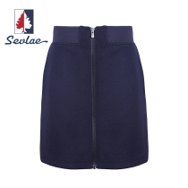 SEVLAE SEVLAE Autumn Winter new women sports knitted skirt half body high waist A- line dress F132786951