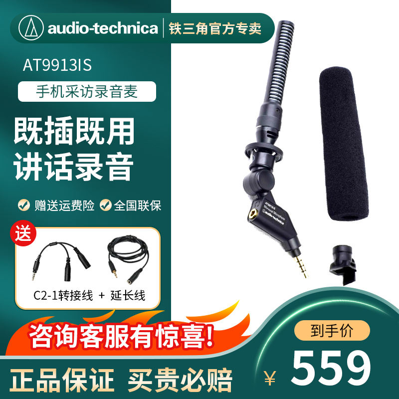 Iron triangle AT9913IS capacitive microphone ultra pointing to single track phone recording conference covering the vlog microphone