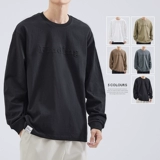 Весенняя хлопковая футболка, толстовка, лонгслив для отдыха, оверсайз