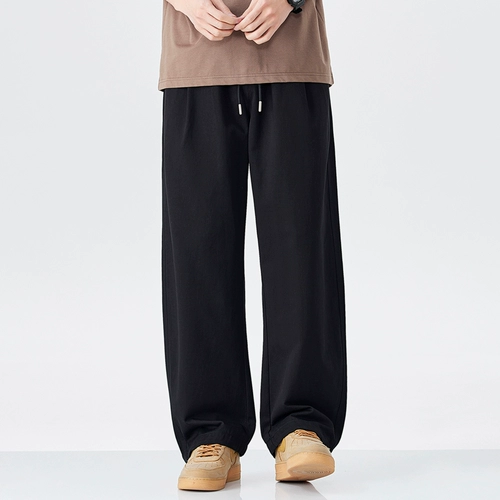 Hansca Cool Lyocell Tencel Брюки Мужские Лето 2025 Тонкие дышащие драпированные Свободные прямые повседневные брюки