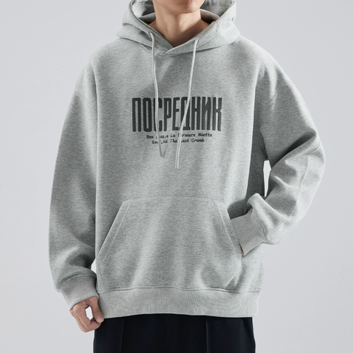 Демисезонная удерживающая тепло утепленная толстовка, куртка, увеличенная толщина, в американском стиле, оверсайз