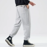 Мужские демисезонные трикотажные спортивные штаны, оверсайз, свободный крой