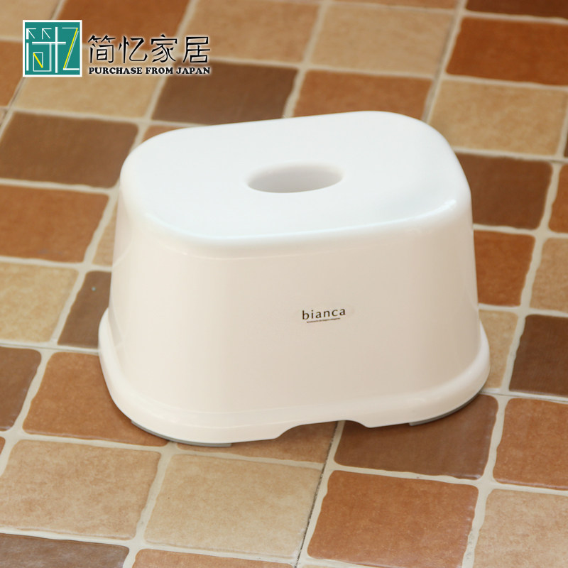 imported japanese bathroom anti-slip stool children's chair small dwarf stool shoe changing stool bath stool baby cushion foot chair bath stool