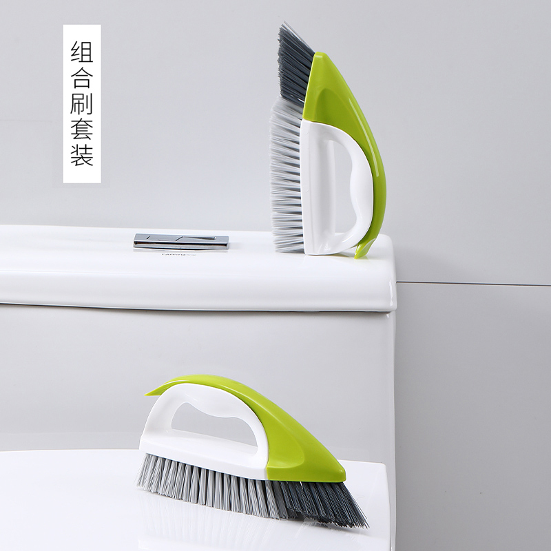 Japanese Dual-Purpose Brush for Bathroom Floor, Hard-Bristle Wall Brush, Tile Gap Cleaning Brush, Cleaning Tool