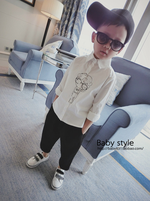 Chemise garcon à manche longue - Ref 2074839 Image 14