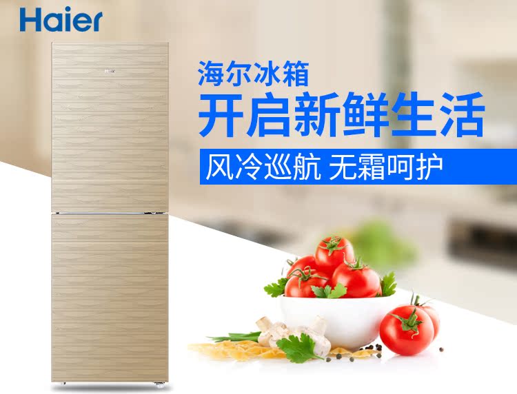 giá tủ mát sanaky Haier / Haier BCD-221WDGQ hộ gia đình hai cửa làm lạnh bằng không khí lạnh tủ lạnh hai cửa hai tiết kiệm năng lượng tủ lạnh panasonic 188l