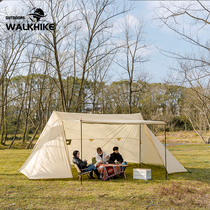 Outdoor A Tower Cloud Cover Large Group Building Shelter Twin Peaks Camping Tent Ventilated Rain Protection Sunscreen Canopy Canopy