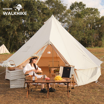 Mongolian Bag Tent Outdoor Rain Protection Immediate In Situ Camping Thickened Portable Folding Cotton Fabric Large Pyramid Tent