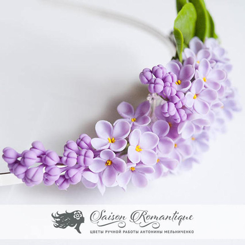 Russian Antonina original handmade bridesmaid wedding bridesmaid wedding tinged with a haircut to the spot