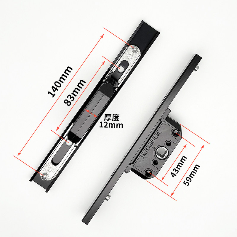 Window Lock Box Aluminum Alloy Casement Window Lock Latch Bridge-Breaking Aluminum Screen Window Lock Box Door and Window Hardware Accessories Lock Core Accessories