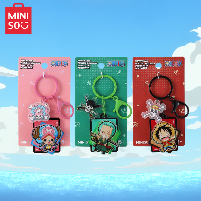 Miniso One Piece Rotating Acrylic Pendant One Piece Anime Keychain Bag Charm Miniso One Piece Rotating Acrylic Pendant One Piece Anime Keychain Bag Charm