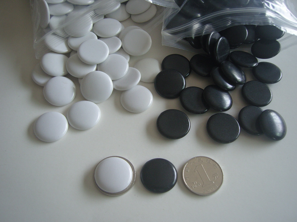 New plastic Go 22mm standard go sub teaching Go single-sided convex big chess seeds bagged without chessboard