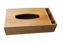 Bamboo Wood Glove Box Catering Beauty Yard Barbecue Small Lobster Disposable Gloves Containing Box Extraction box Custom LOGO