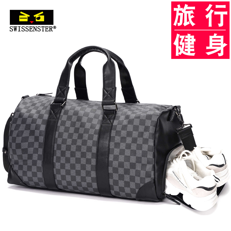 Svison's Star travel bag Men's handbag Diagonal Satchel Bag big-capacity leather bag business travel bag for business trips