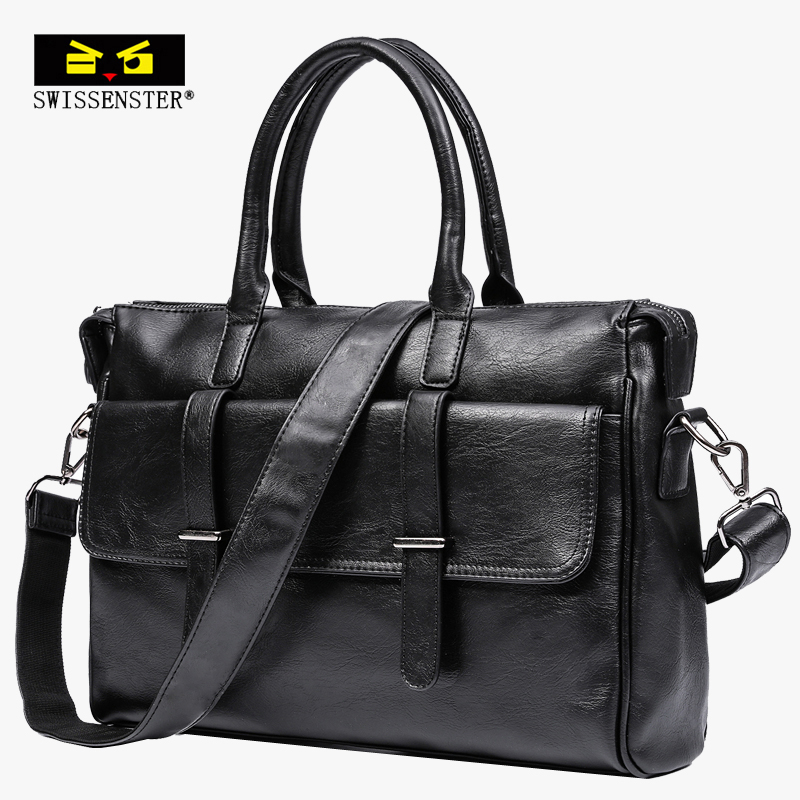 Sveson Star Briefcase Men Handbag Crosswalk Business Computer Bag Single Shoulder Bag Slanted Satchel Travel Bag