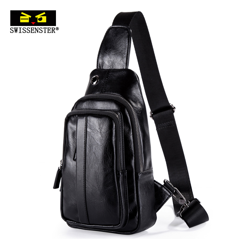 Swissen Star chest bag men's Korean version of the trend crossbody bag casual men's bag waist bag small bag Men's oblique cross shoulder bag