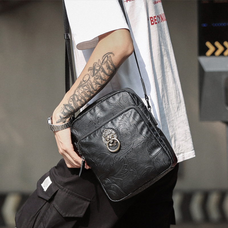 Svison's star new men's bag single shoulder bag Han version casual men's diagonal satchel boomer retro little scapegoat