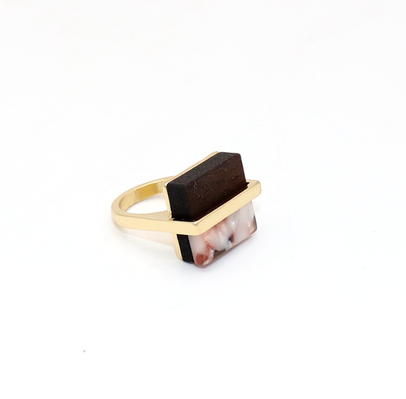 Vintage Style Geometric Alloy Acetic Acid Plating Women's Rings display picture 8