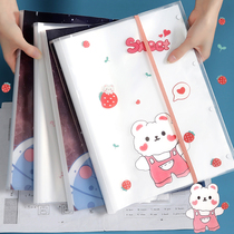 A3 test paper storage bag primary school supplies cartoon folder data book large capacity classification folder test paper folder