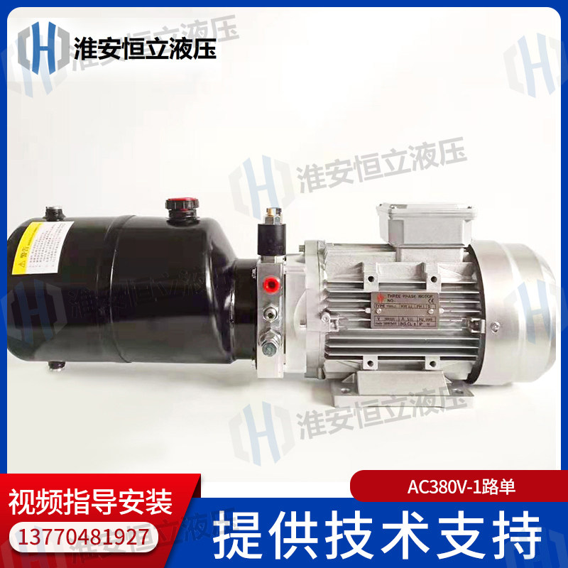 Customize hydraulic pump station 220V380V lifting platform power unit electric lifting single action hydraulic system