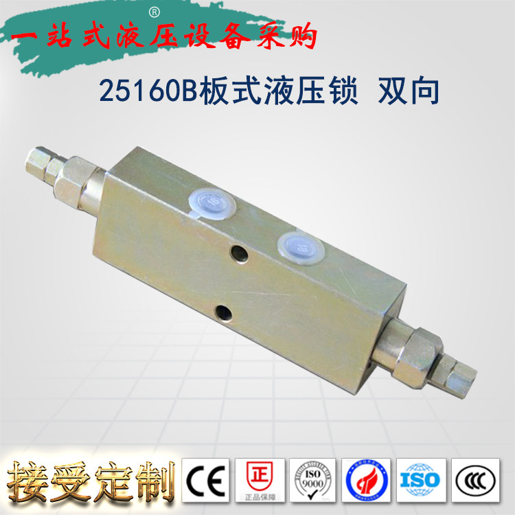 Tubular two-way balance valve 25160B A Wrecker truck crane hydraulic accessories Hydraulic multi-way valve two-way