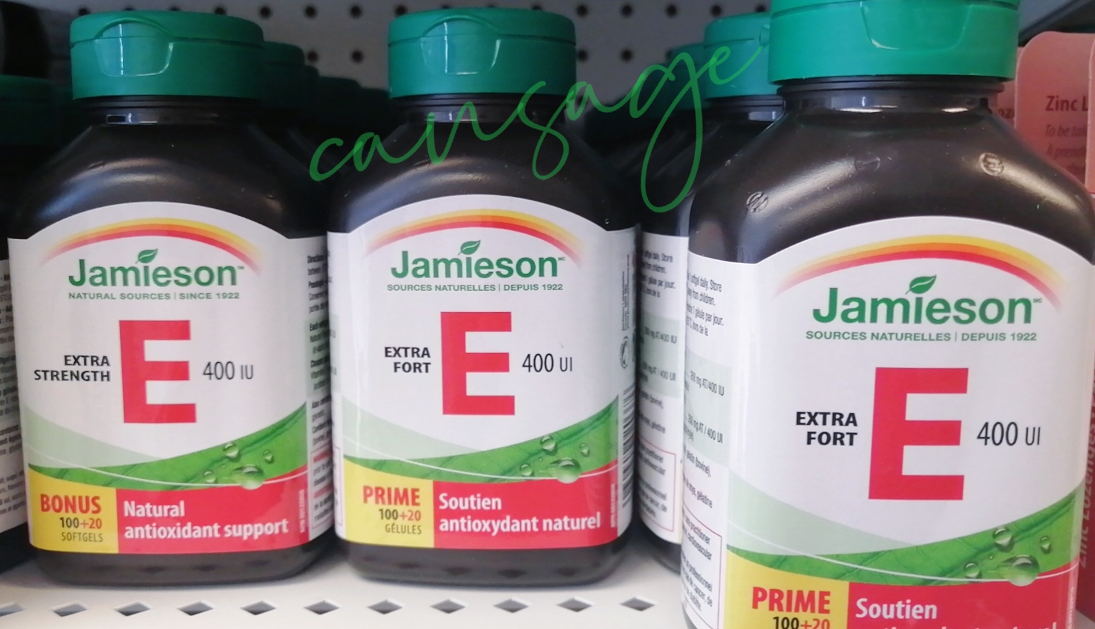 Canada Jamieson health care student pure vitamin E 400IU 120 tablets more buy more Province