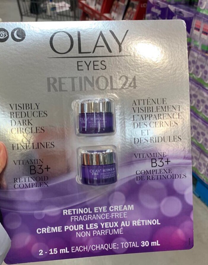 Canada Olay Yulan Oil Purple Bottle Optic Yellow Alcohol Nicotinamide Compact Eye Cream 15ml × 2 bottles-Taobao