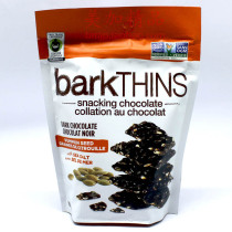 Three ~ Canadian BarkThins Sea Salt Pumpkin Seed Dark Chocolate Thin Crispy 150g