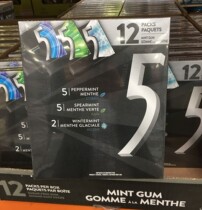 (New) Canada Wrigleys Wrigley 5 series sugar free chewing gum 3 flavors 12 plates