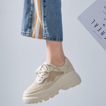 2021 summer new womens shoes Joker breathable mesh thick-soled shoes womens pine bottom Korean sports soles casual shoes