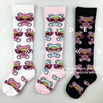 ins explosion Japanese tide girls high tube socks Western style fashion pacifier doll female baby childrens socks tide