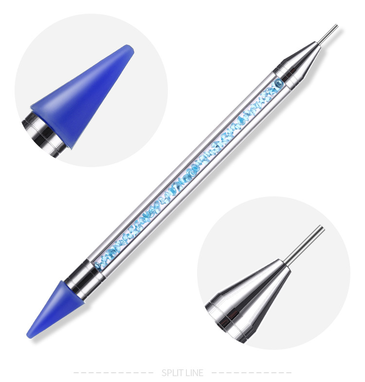 Dụng cụ khoan móng tay acrylic mũi khoan đôi đầu bút chì đa năng Sáp đầu khoan móng tay - Công cụ Nail cọ vẽ móng
