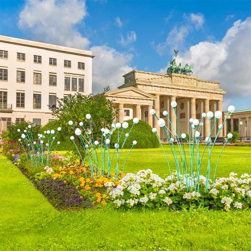 Outdoor luminous ball reed lamp lawn waterproof shopping mall square park flower garden lighting decoration landscape courtyard lamp