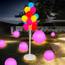 Outdoor plastic glowing balloon lighting fake balloon lighting layout park courtyard landscape lawn lighting decoration