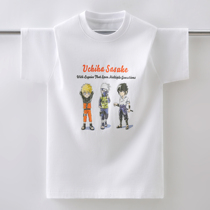 Boys t-shirt summer dress round neck 10 years old 2022 new cotton solid color big boy 7-year-old girl Korean version of the net red top