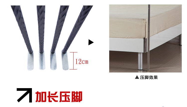 lưới thép không gỉ ba cửa lưới phụ kiện khung hạ cánh lưới cung điện đơn cực lưới giường đôi giá đỡ dày - Lưới chống muỗi mùng ngủ cho bé