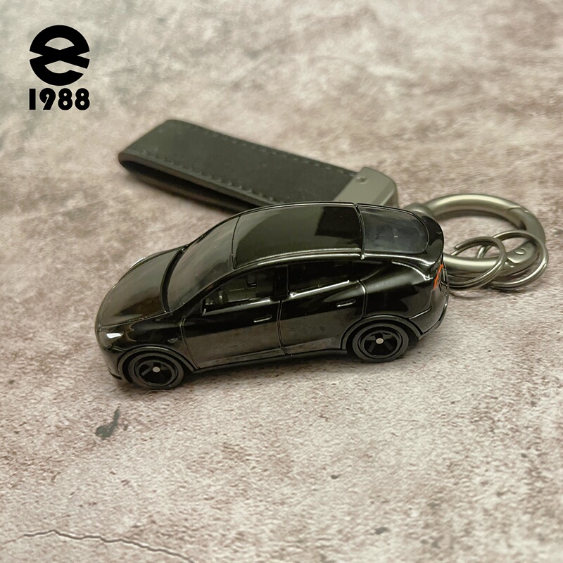 Authentic Authorized Handmade Creative Personalized Metal Keychain Suitable for Tesla Model Yx3 Electric Car Sports Car