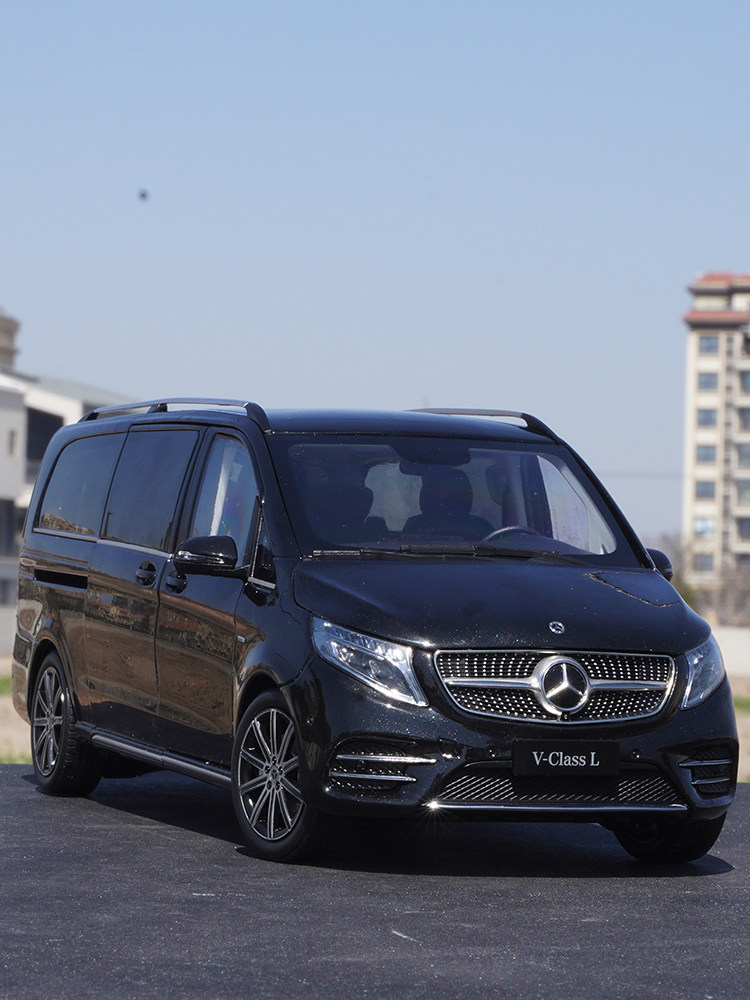 1:18 Original Mercedes-Benz V260L V-Class Mpv Viano Business Car Alloy Simulation Car Model for Collection and Gift Giving