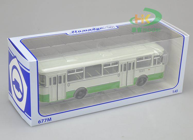 1:43 Scale Original Russian Bus 677m Alloy Bus Model Bus Model Special Price