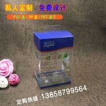 Set to be transparent PVC box PP box transparent plastic case water glass packaging box PVC milk bottle packaging color box print custom