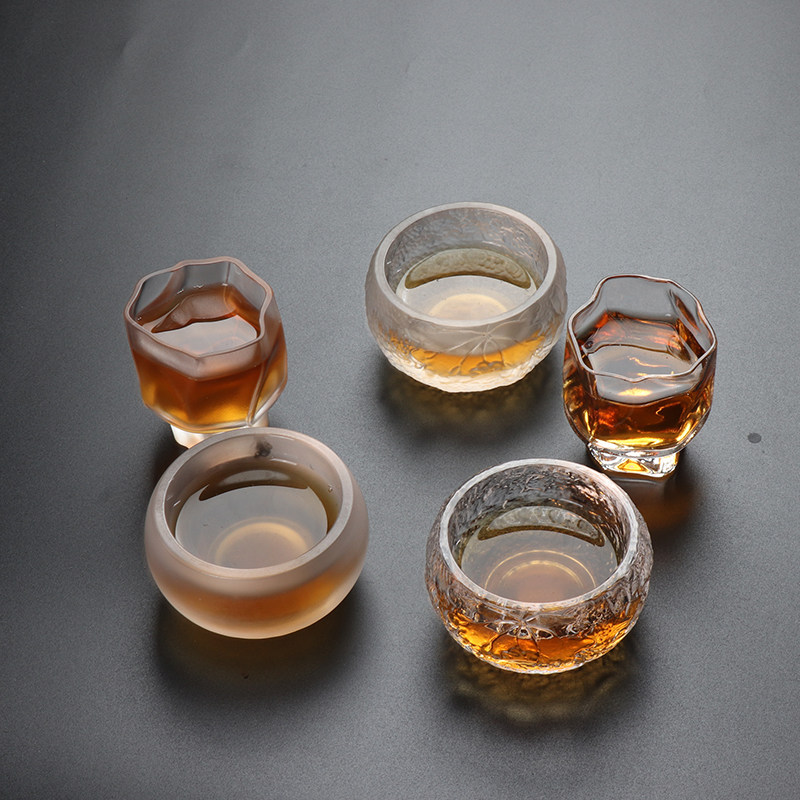 Glass Master Cups Day Style Kung Fu Tea Cup Pure Handmade Cup Small Crystal Clear Wine Glass Day Style Tea Set