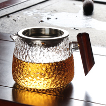 Japanese hammering Road Cup heat-resistant glass thickened Tea Tea Tea Tea tea accessories Net red tea leak tea tea tea accessories