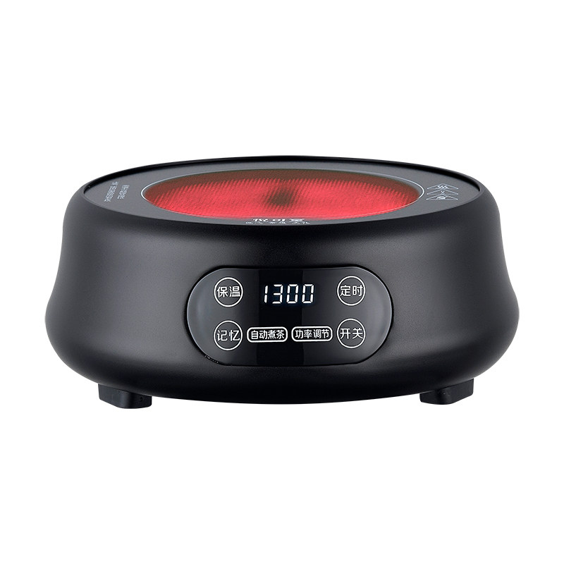 Smart mini black crystal stove cooking teapot small home tea making glass pot boiling tea stove