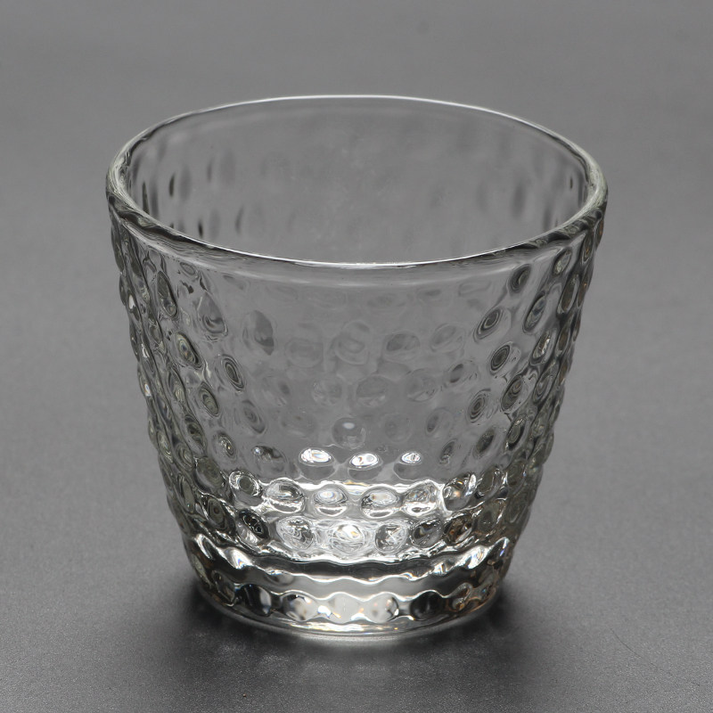 Heat-resistant glass hammer-mesh pattern teacup tea tasting personal owner small teacup utensils kung fu tea set accessories