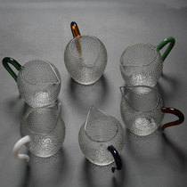 Chang Yitang heat-resistant glass male Cup hammer pattern tea divider uniform cup filter Cup multi-color optional kung fu tea set accessories